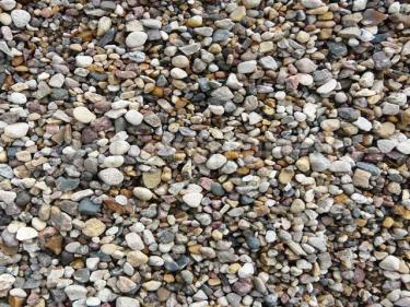 Галька цветная ледниковая 10-20мм, мешок 25кг