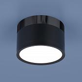 Накладной потолочный светодиодный светильник DLR029 10W 4200K черный матовый/черный хром